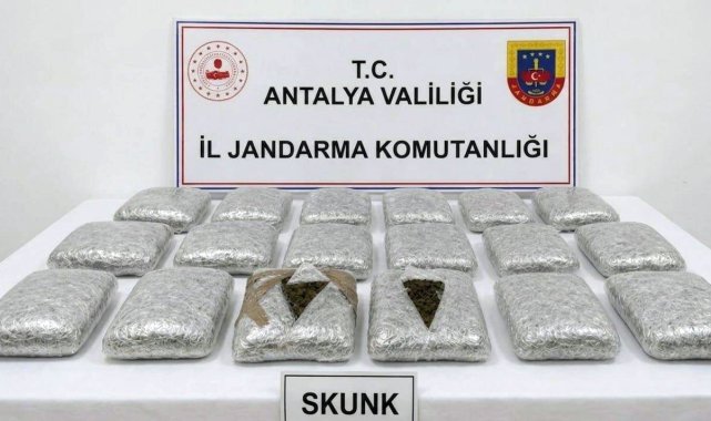 Araçta, 30 kilogram uyuşturucu